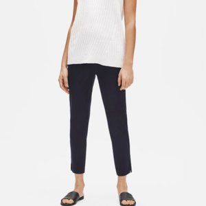 NWT Eileen Fisher Organic Cotton Slim Ankle Pant Slim Fit, Ankle Length Size M